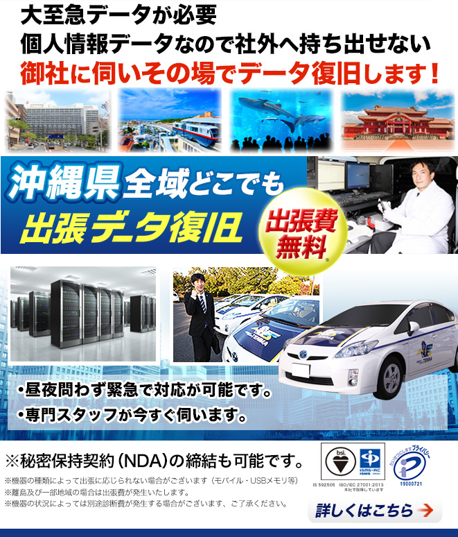 出張データ復旧